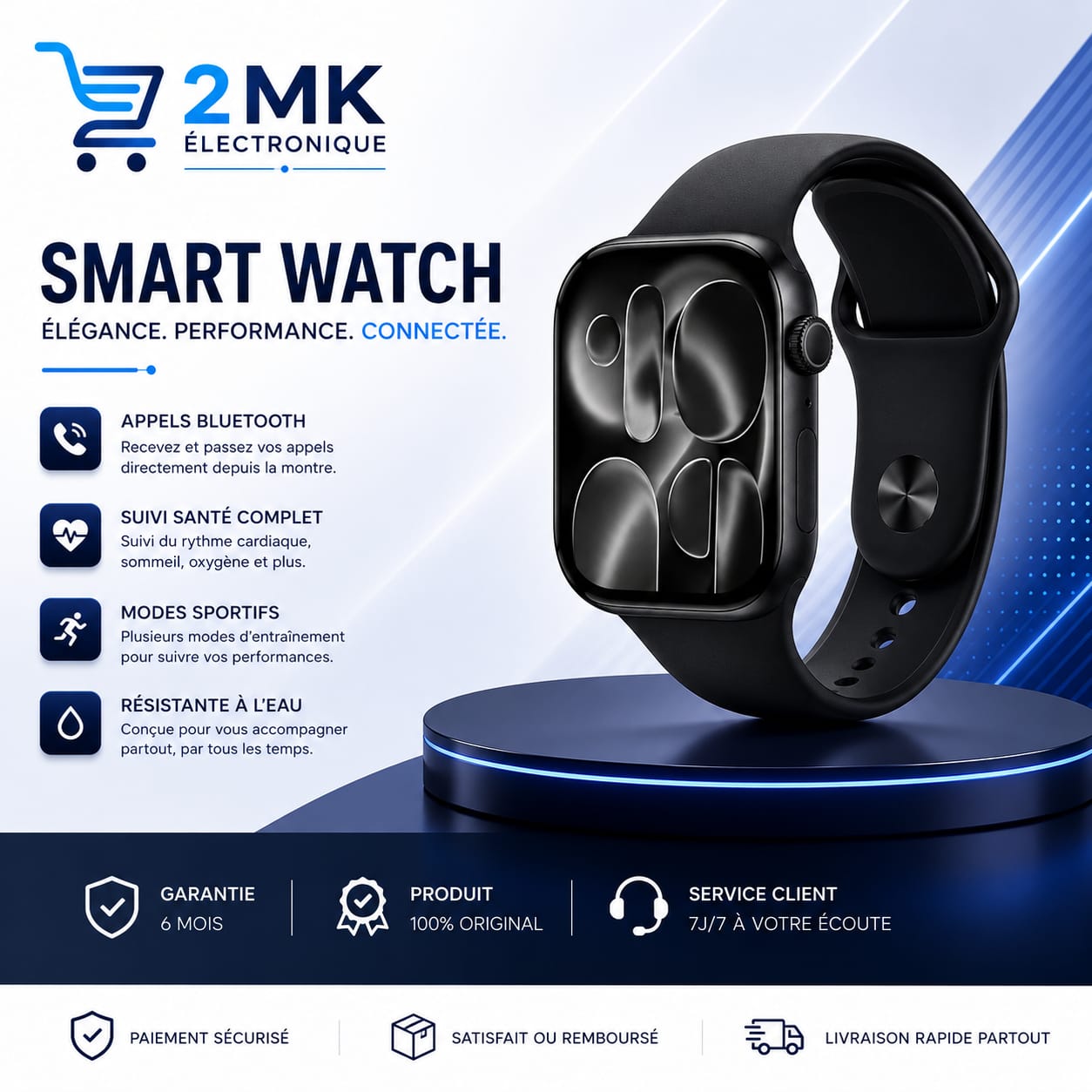 Montre Connectée SMART WATCH Série 12 MAX